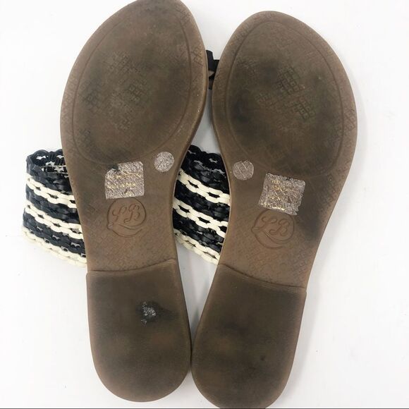 Lucky Brand | Baheeti Sandals in Black & Cream 6 - Picture 8 of 9
